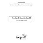 SEI FACILI DUETTI, Op. 13 per giovani studenti di violino  [DIGITALE]